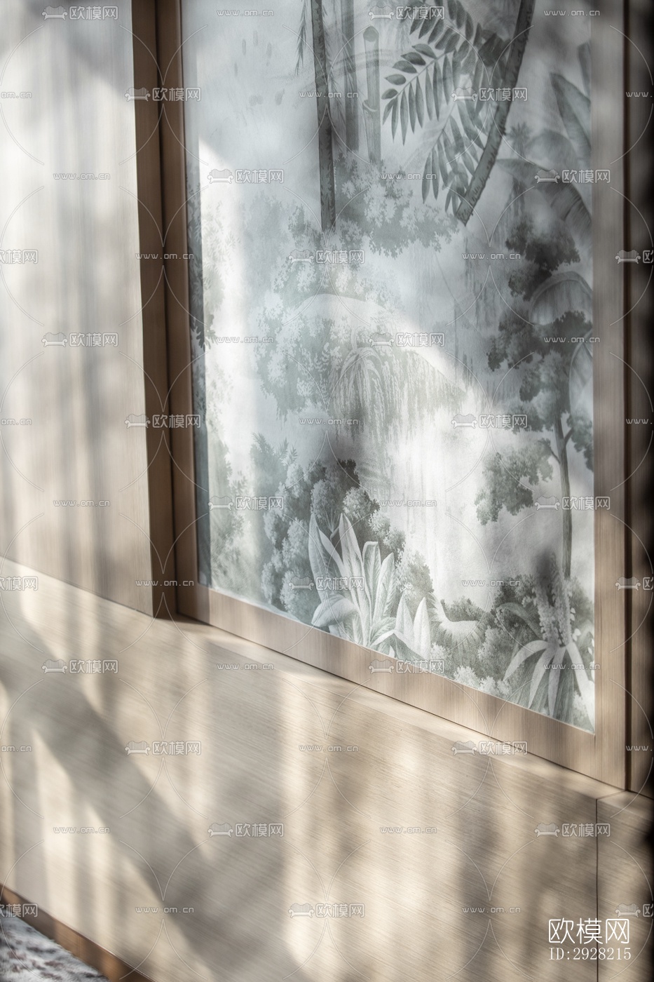 新中式平层效果图下载（渲染图7）