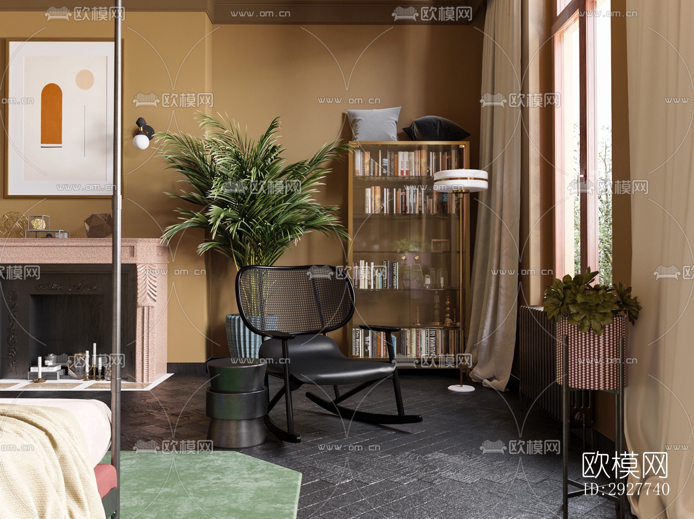 东南亚公寓效果图下载（渲染图2）