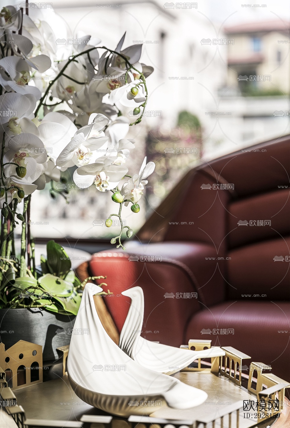 新中式平层效果图下载（渲染图11）