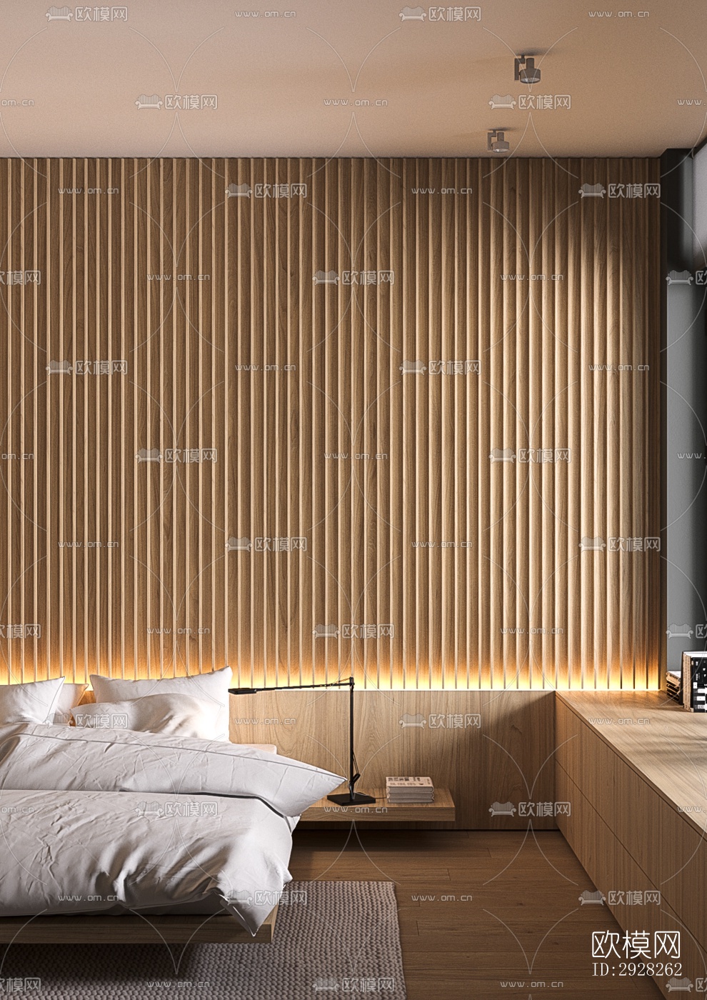 日式平层效果图下载（渲染图3）