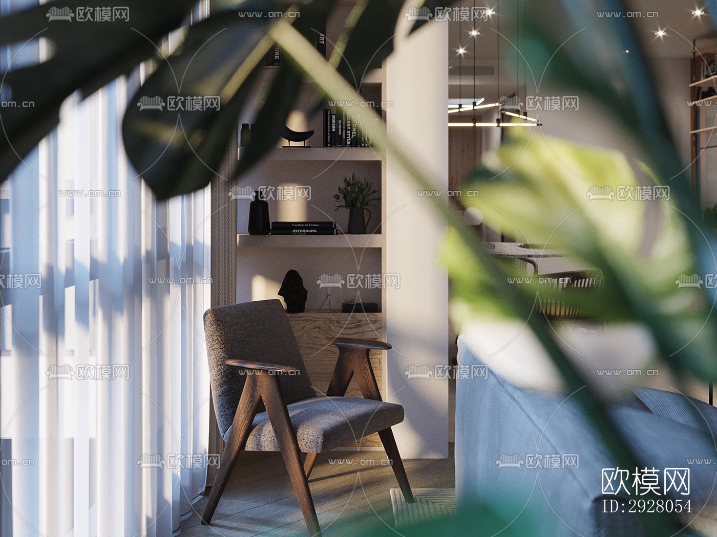 现代公寓效果图下载（渲染图4）