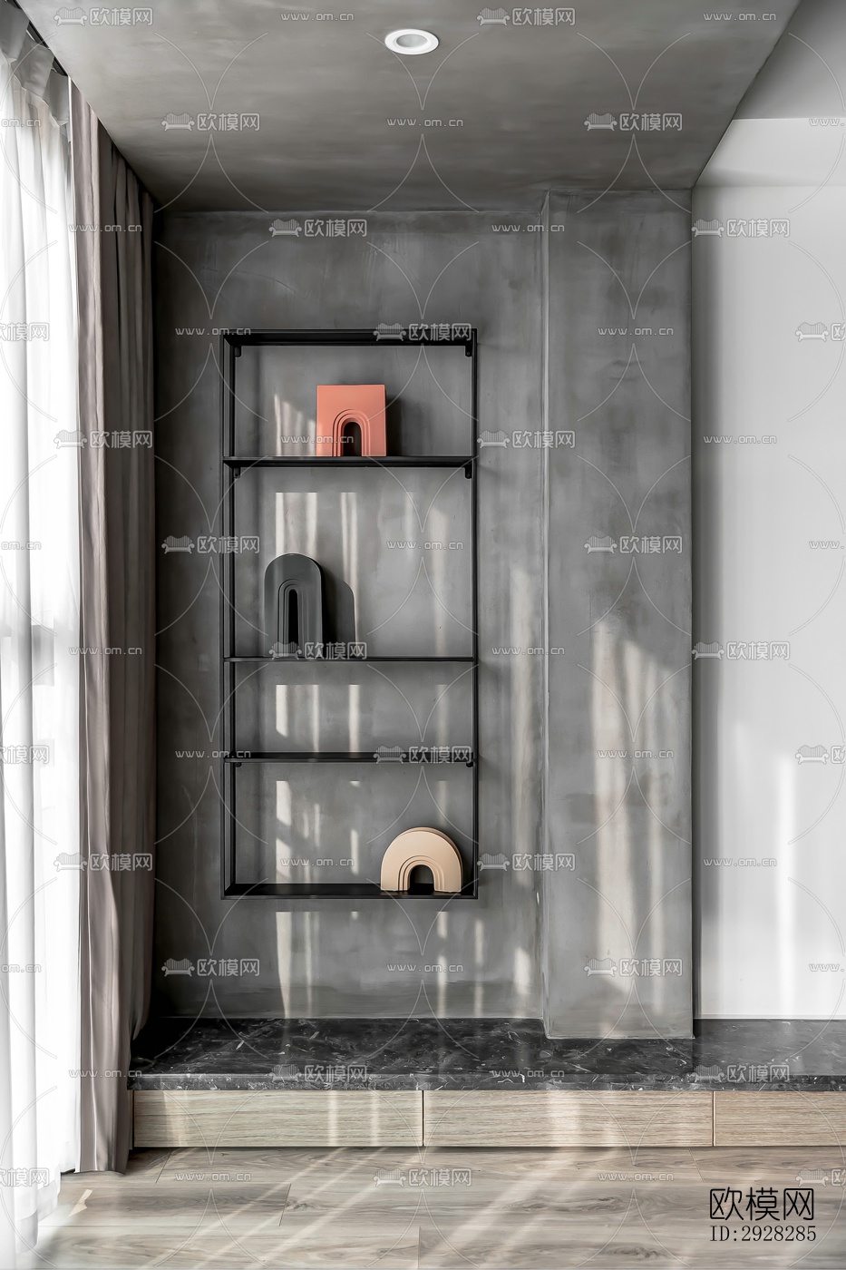 现代平层效果图下载（渲染图15）