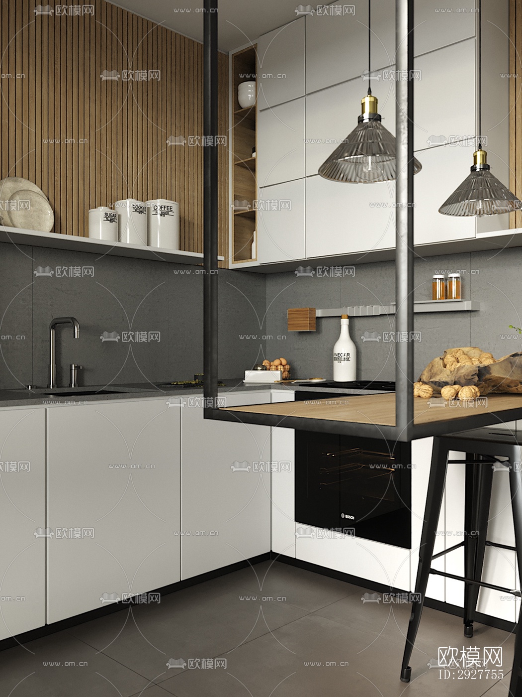 北欧公寓效果图下载（渲染图12）