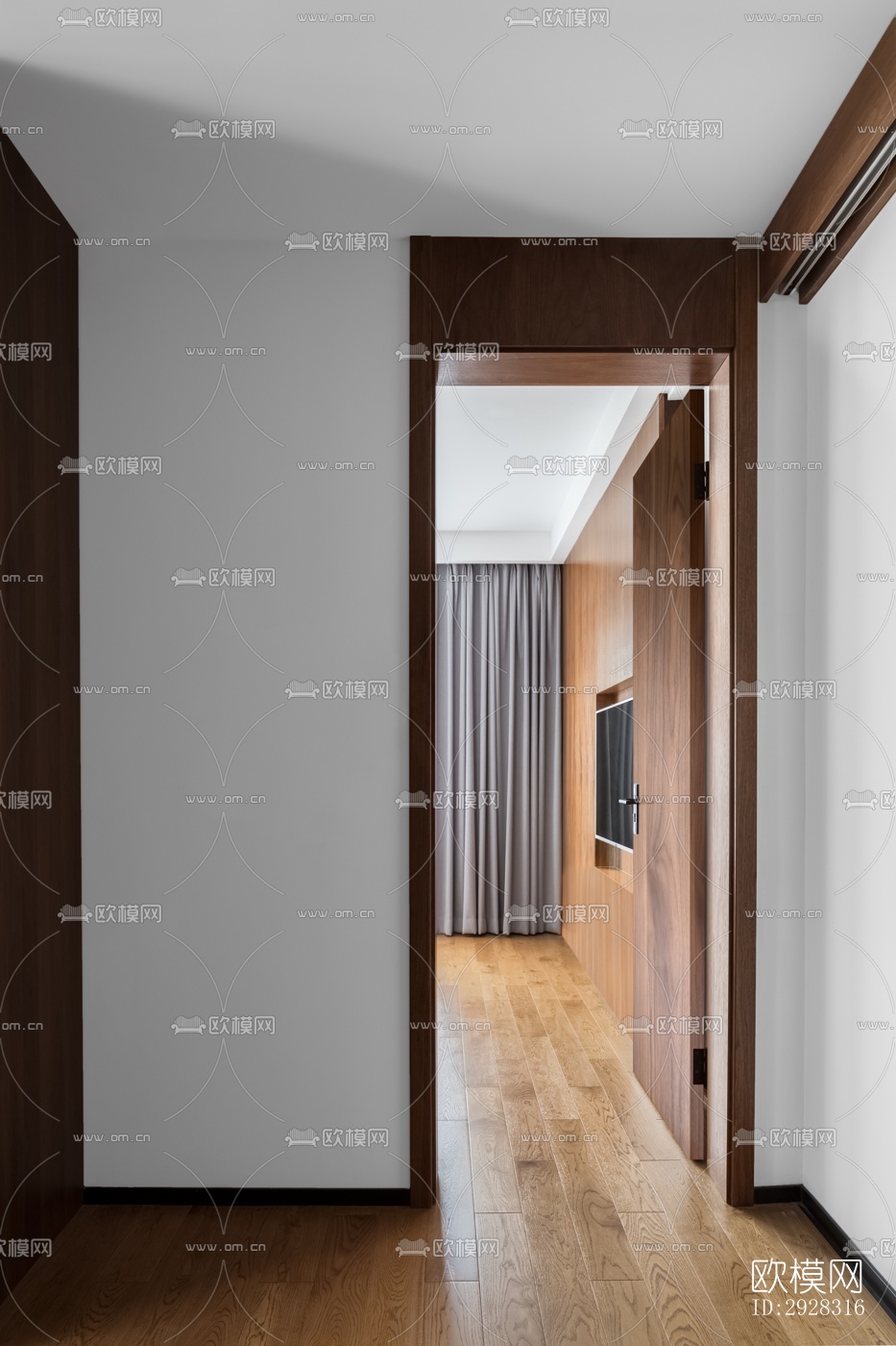 现代平层效果图下载（渲染图3）