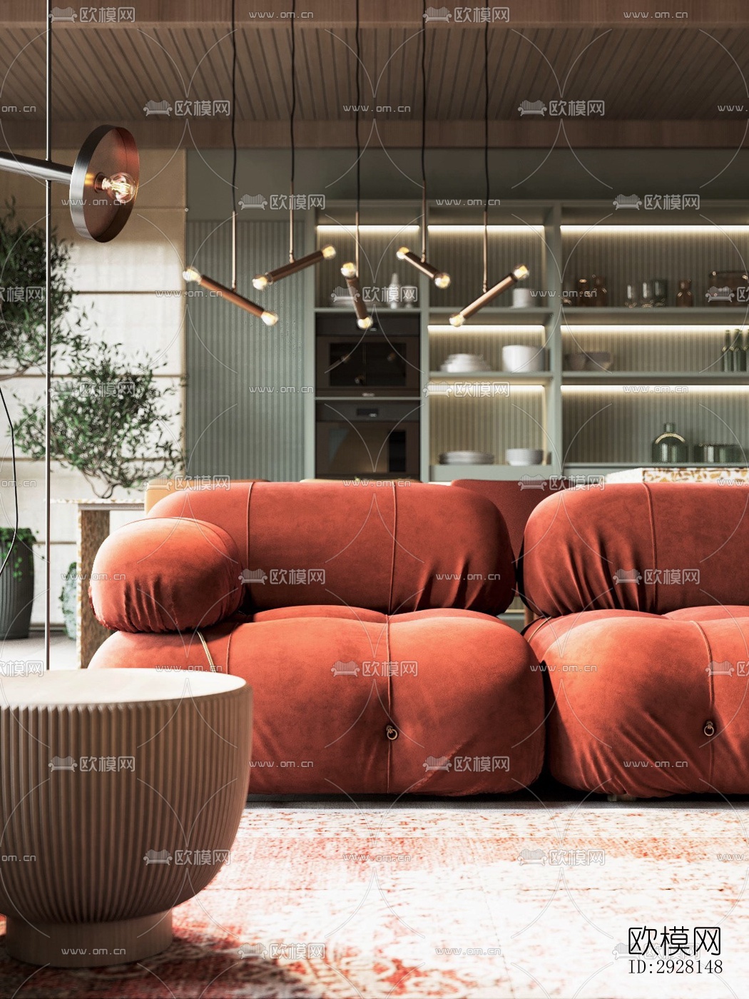 北欧平层效果图下载（渲染图7）