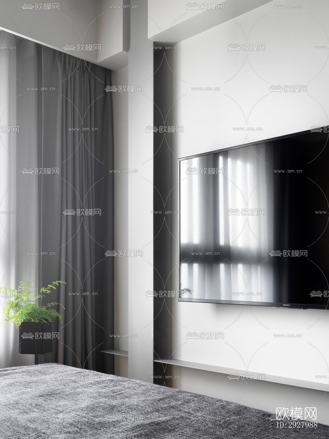 现代公寓效果图下载（渲染图6）