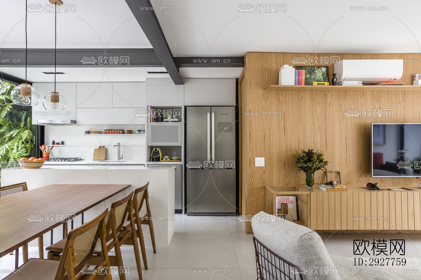 北欧公寓效果图下载（渲染图14）