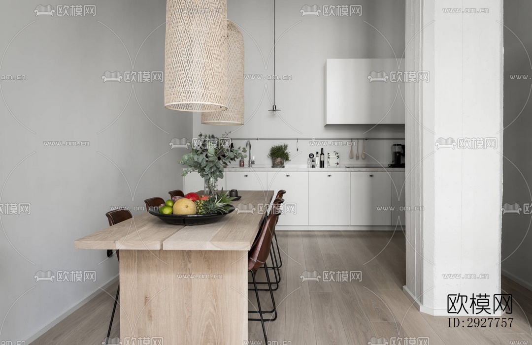 北欧公寓效果图下载（渲染图5）