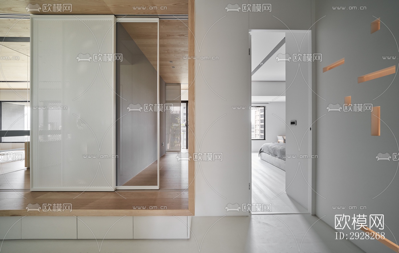 日式平层效果图下载（渲染图6）