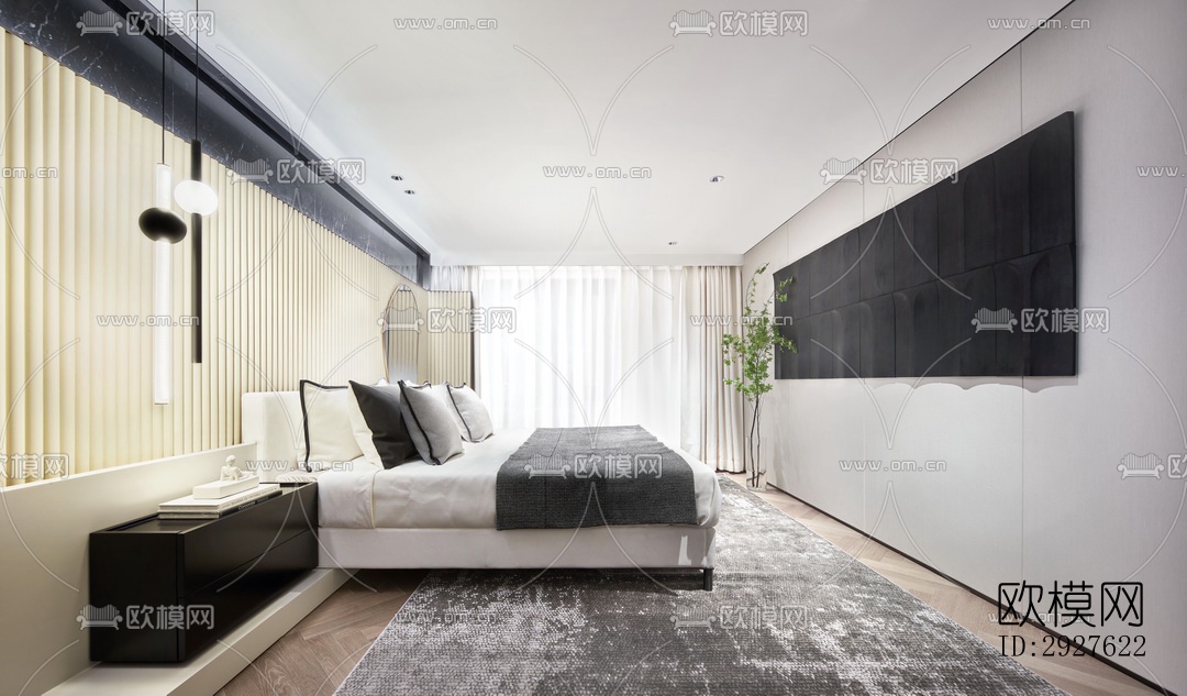 现代复式效果图下载（渲染图2）