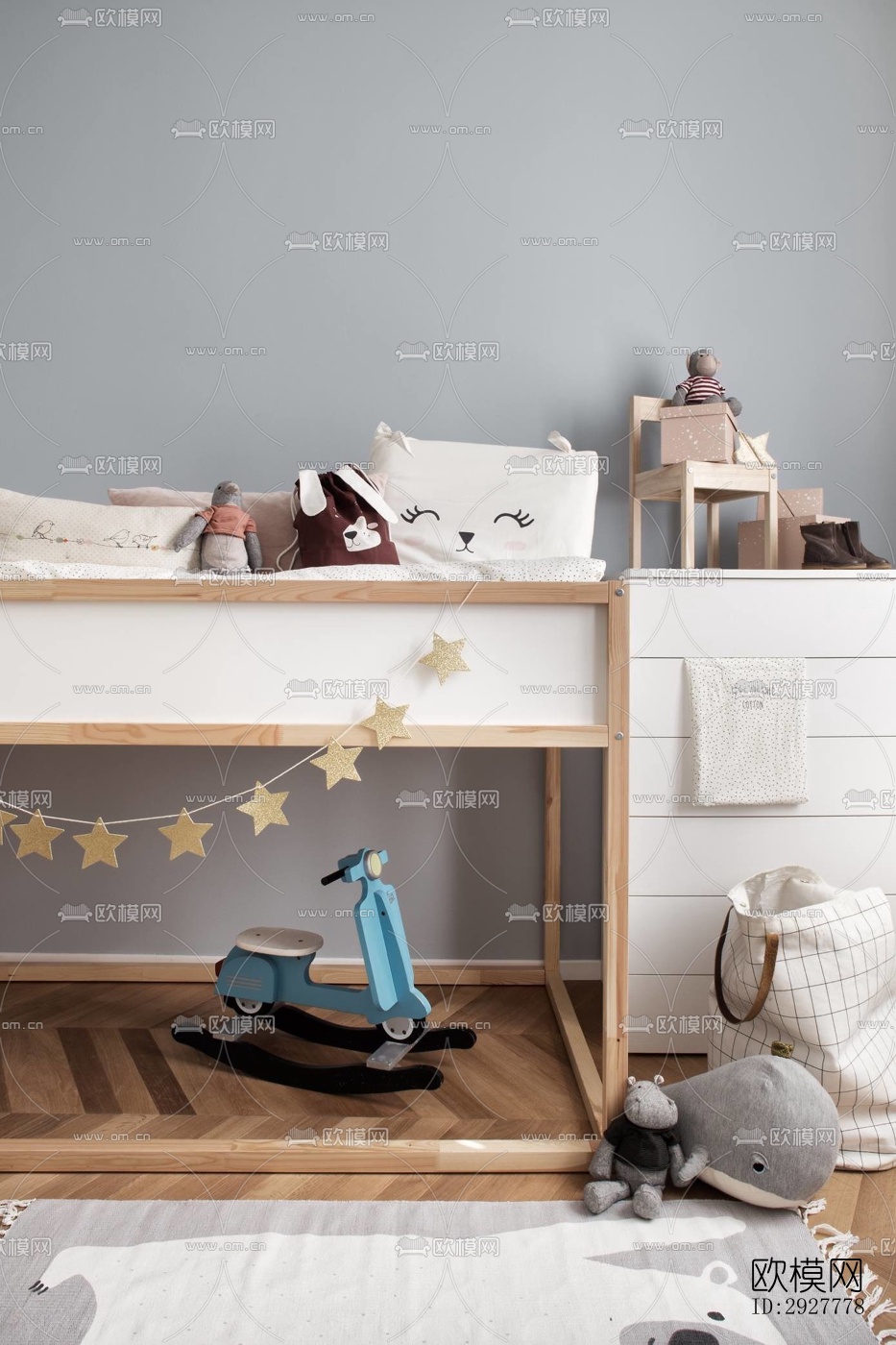 北欧公寓效果图下载（渲染图9）