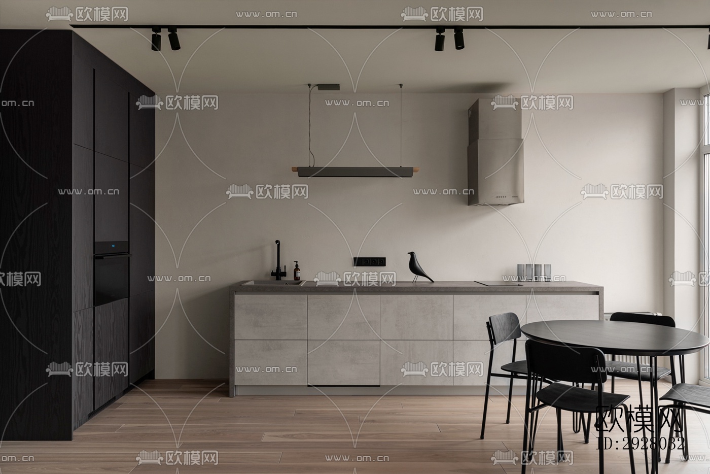 现代公寓效果图下载（渲染图6）