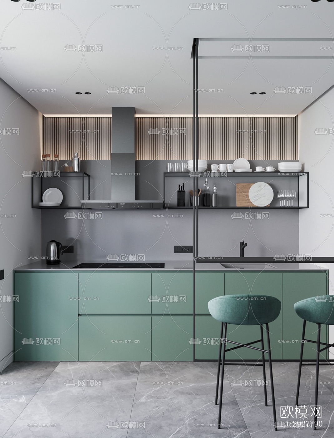 北欧公寓效果图下载（渲染图11）