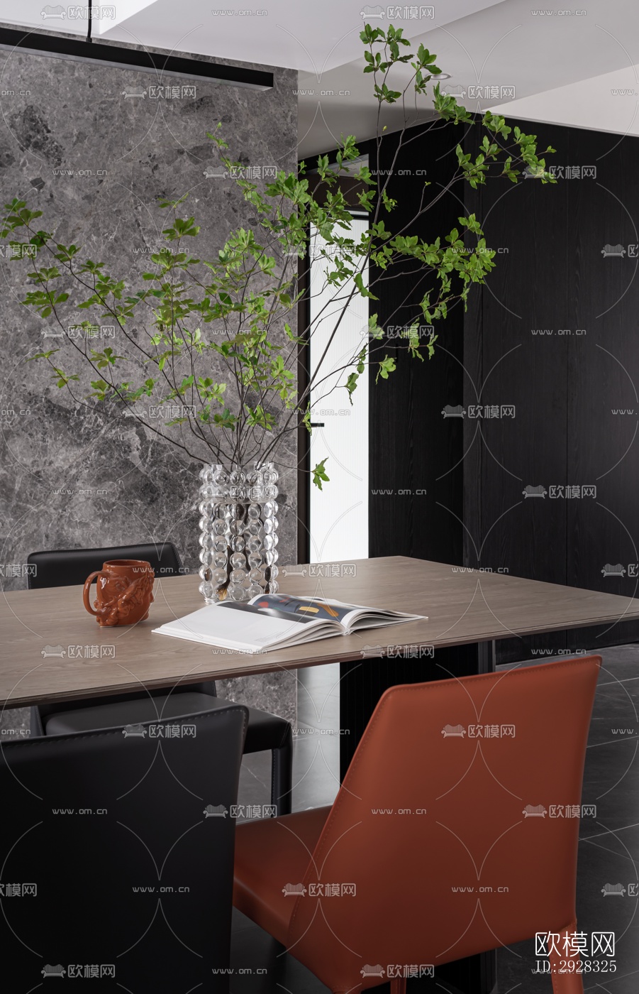 现代平层效果图下载（渲染图11）