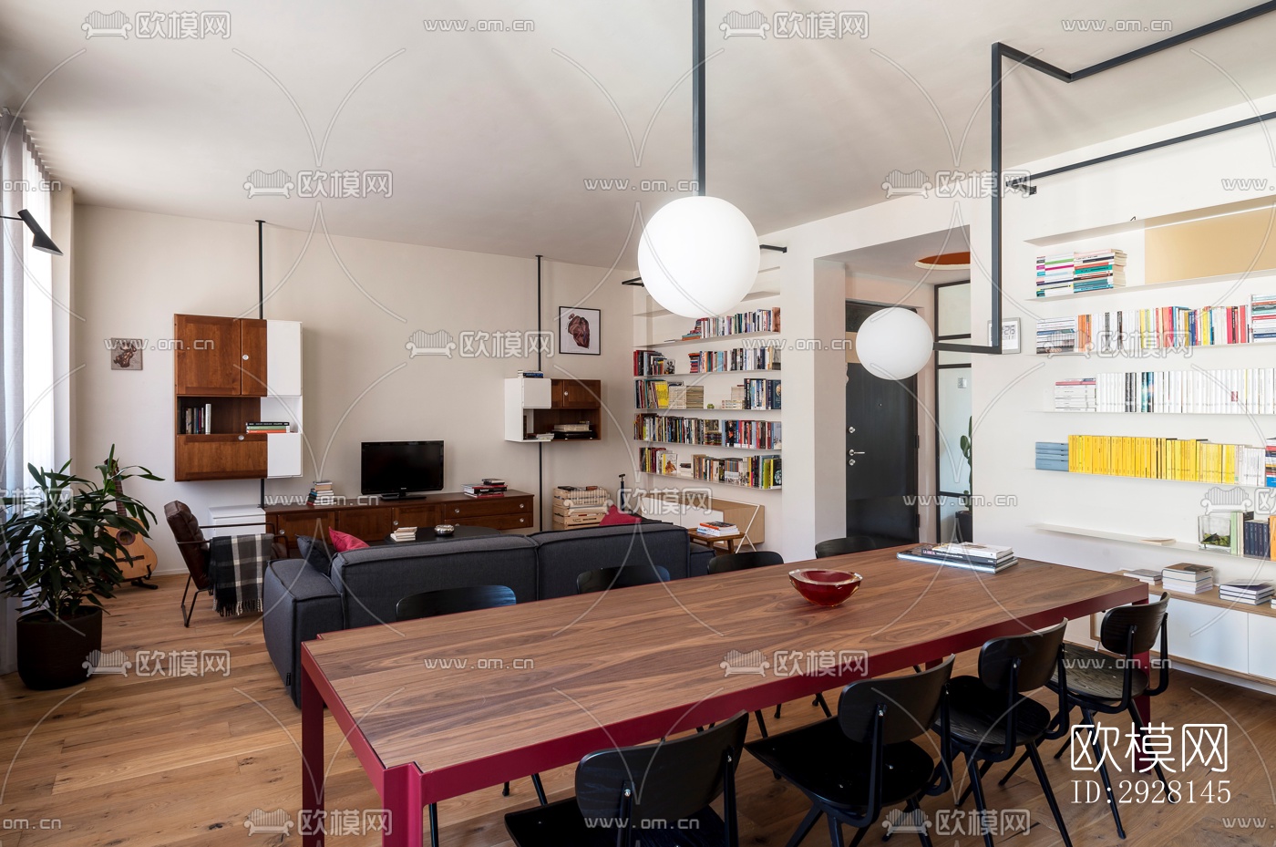 北欧平层效果图下载（渲染图12）