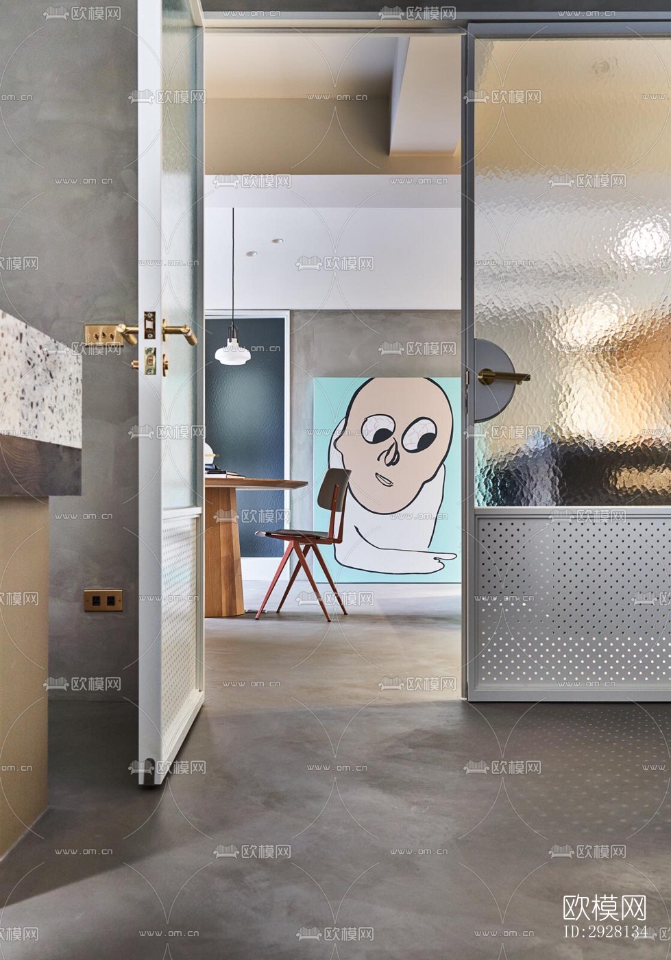 侘寂平层效果图下载（渲染图9）