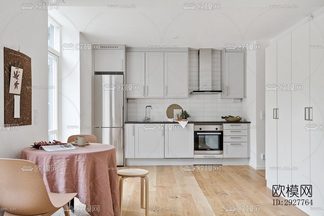 北欧公寓效果图下载（渲染图2）