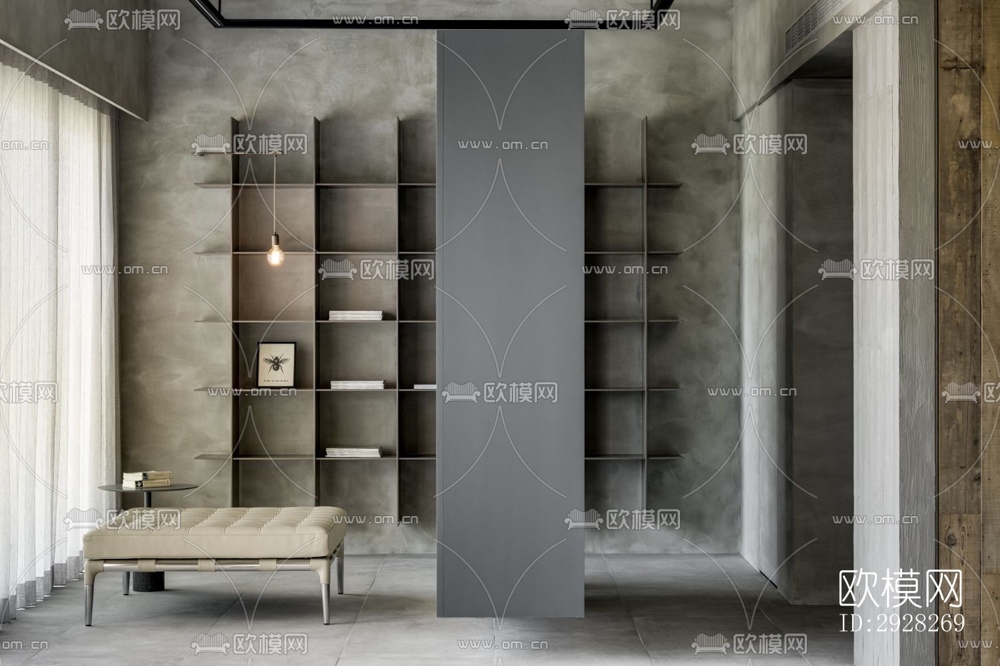 日式平层效果图下载（渲染图3）