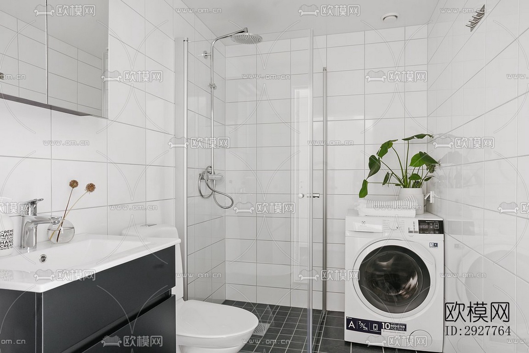 北欧公寓效果图下载（渲染图4）