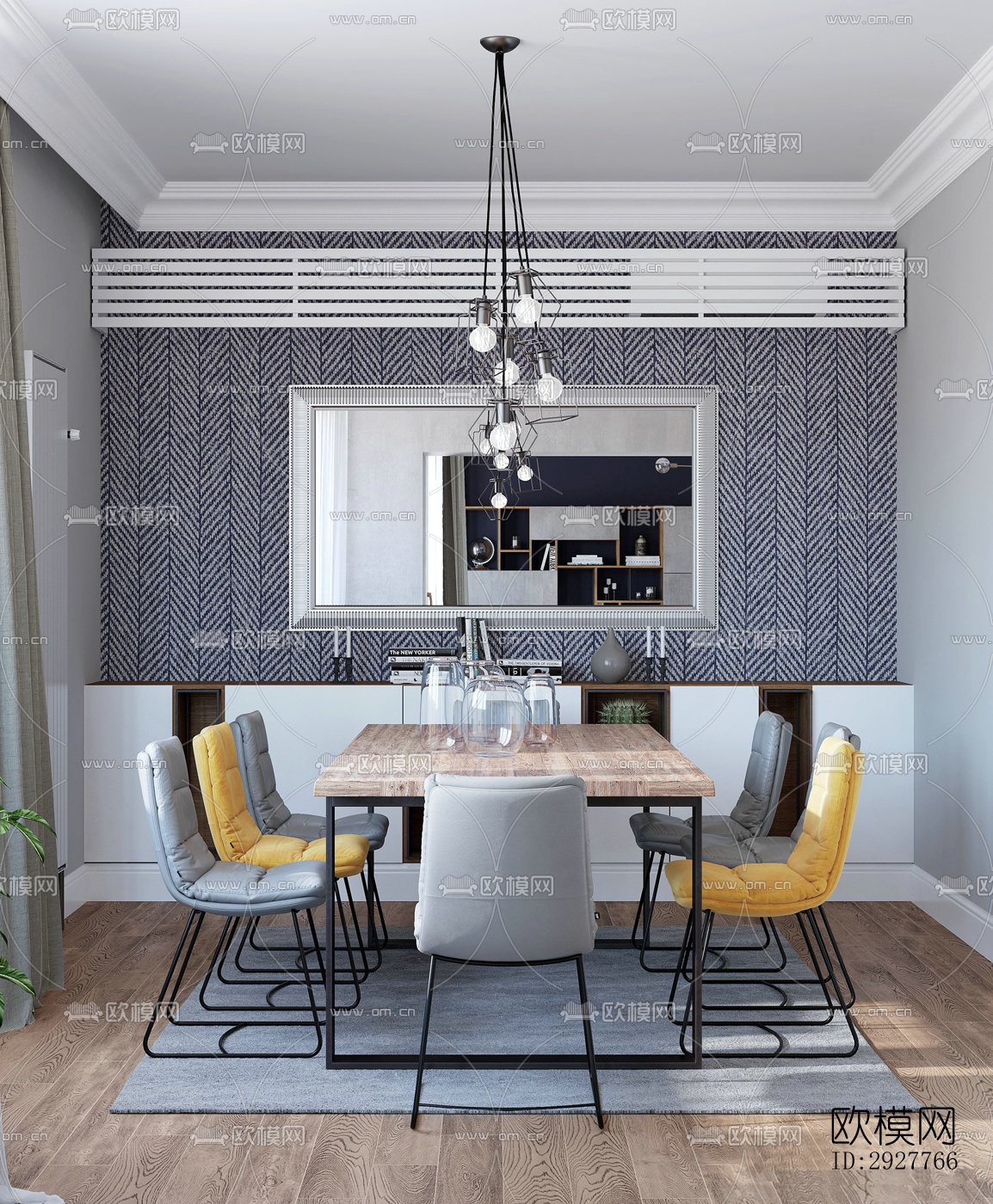 北欧公寓效果图下载（渲染图14）