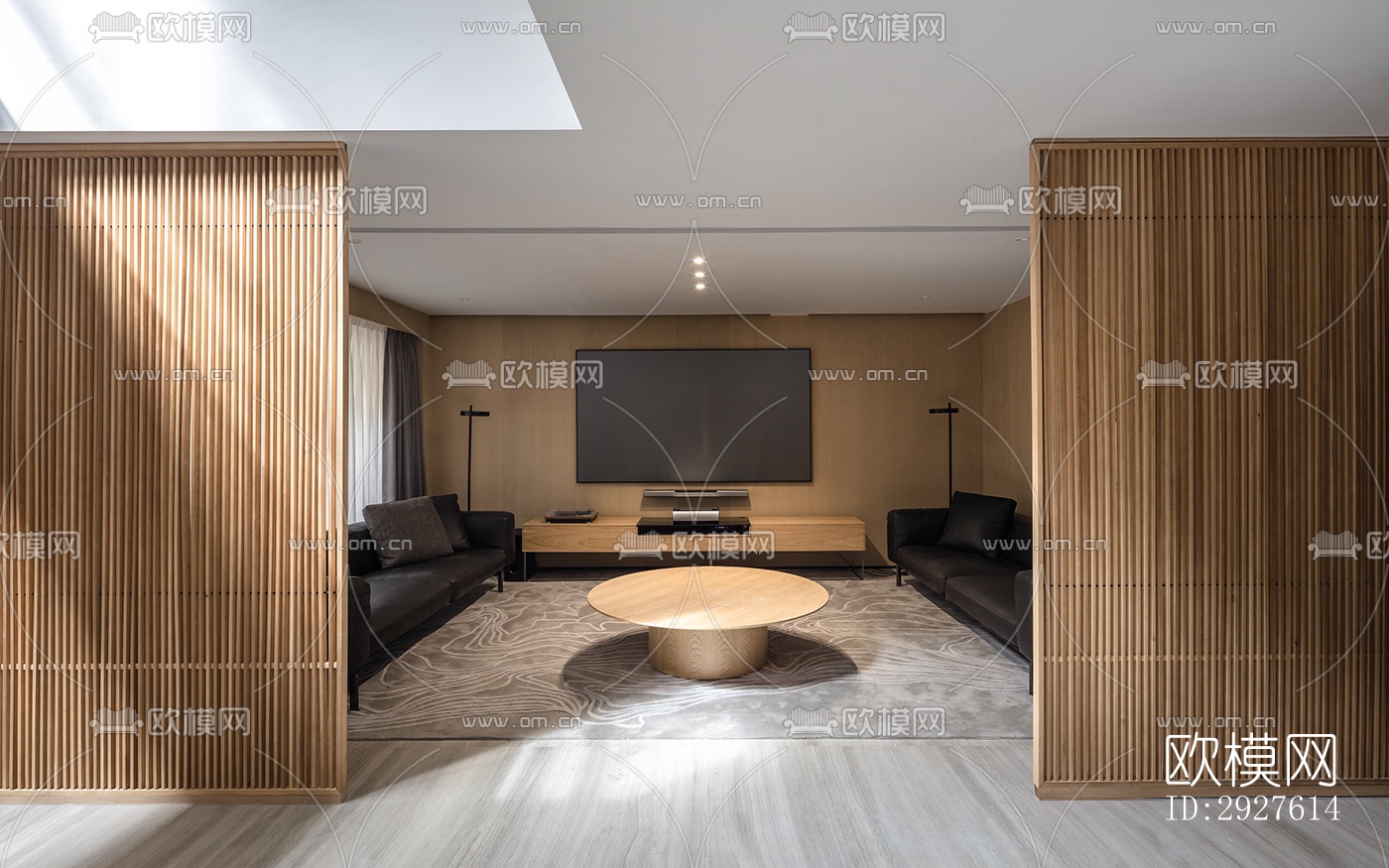 现代复式效果图下载（渲染图16）