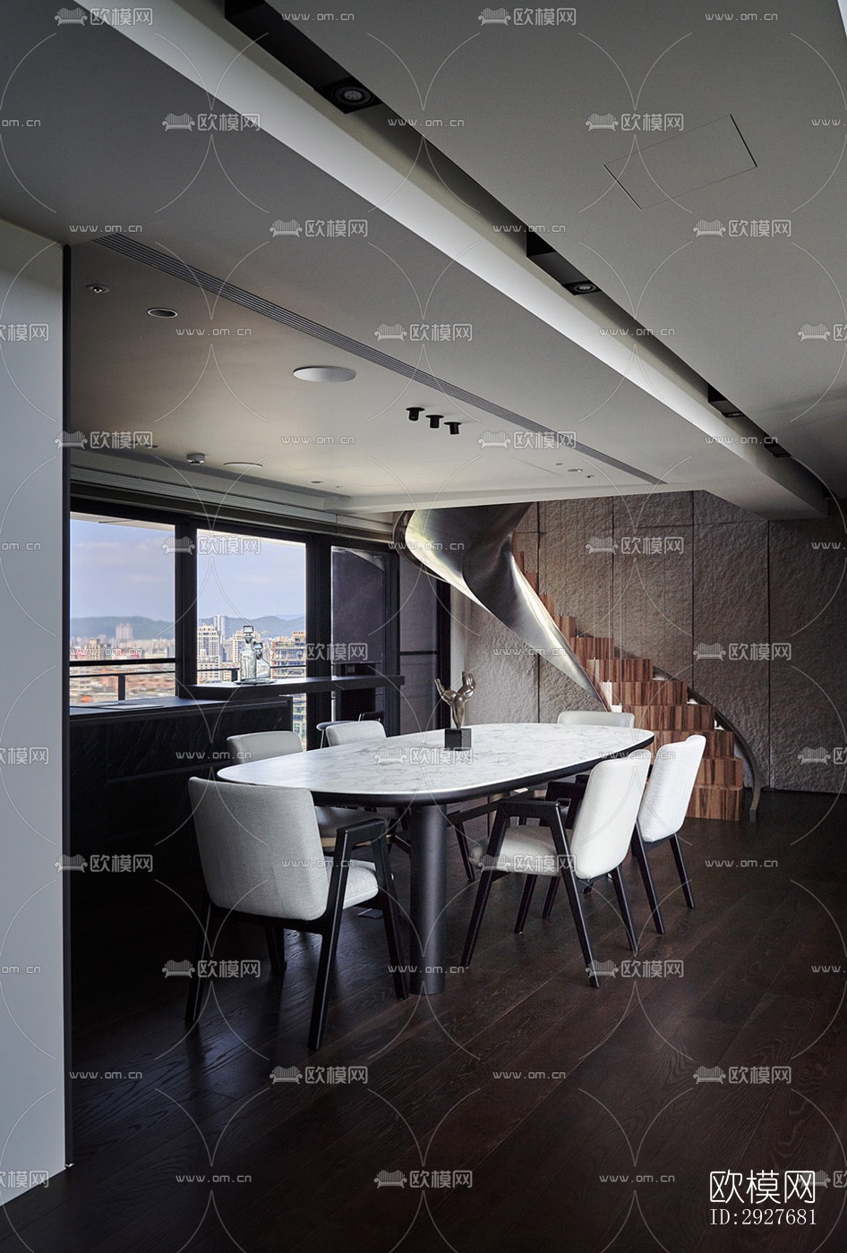 现代别墅效果图下载（渲染图10）