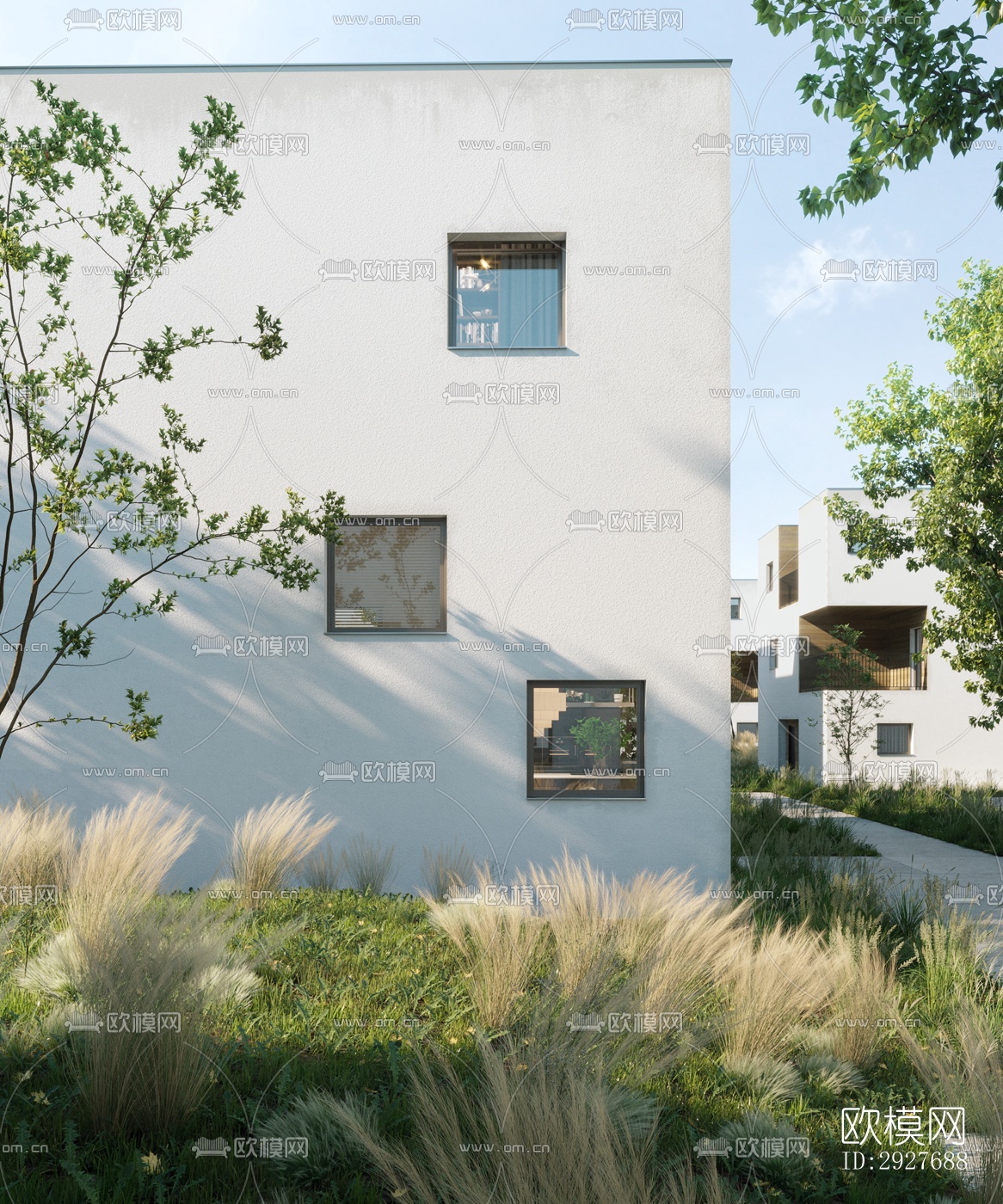 现代别墅效果图下载（渲染图2）