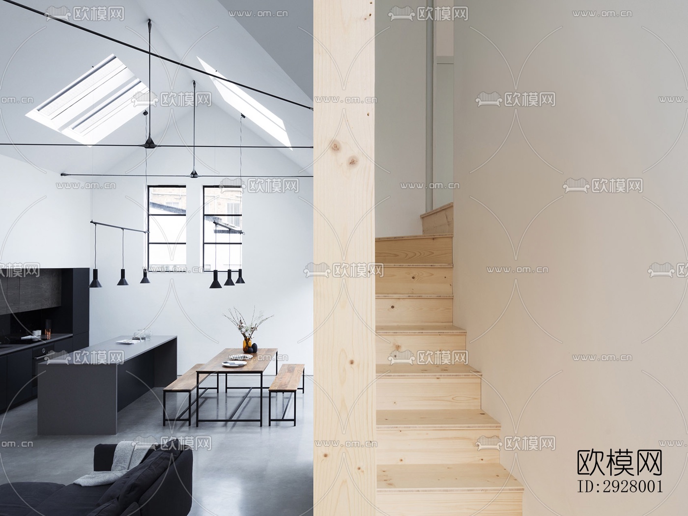 现代公寓效果图下载（渲染图5）