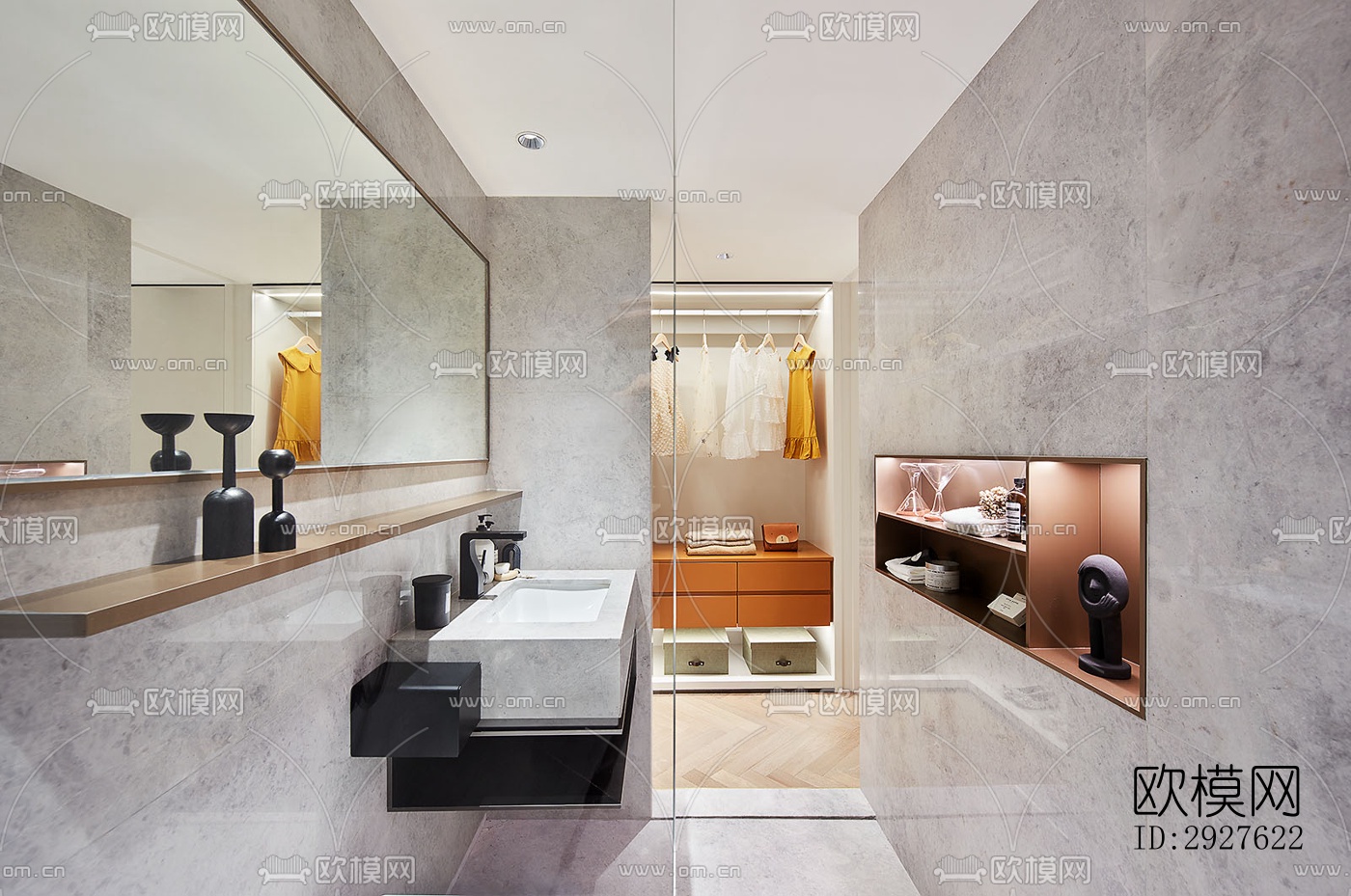 现代复式效果图下载（渲染图8）