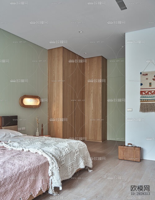 现代平层效果图下载（渲染图20）