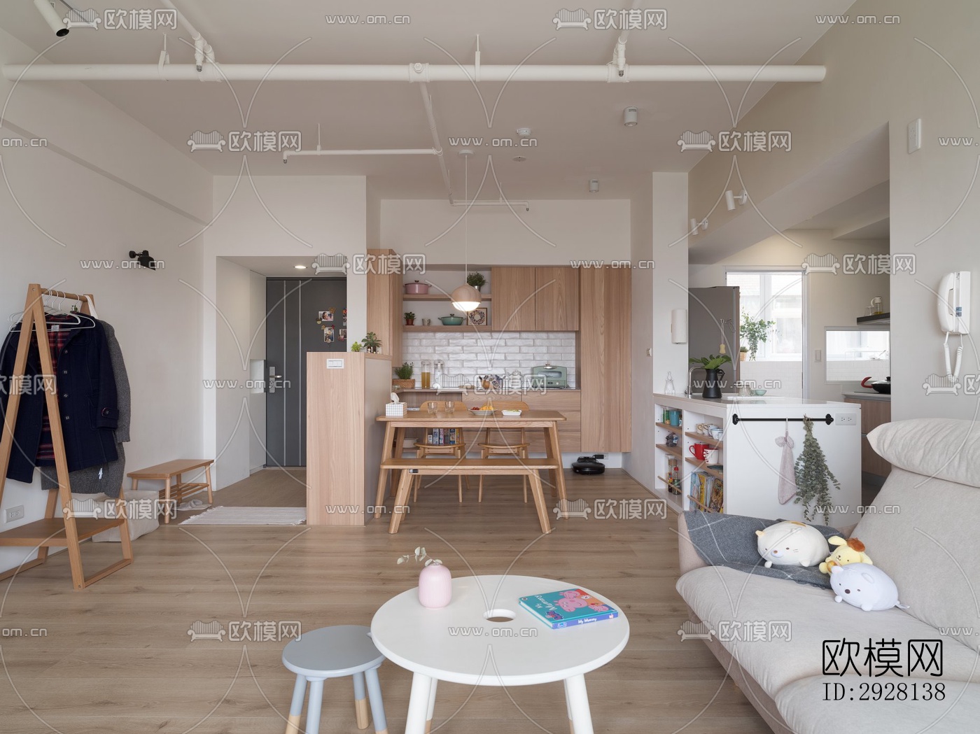 北欧平层效果图下载（渲染图20）