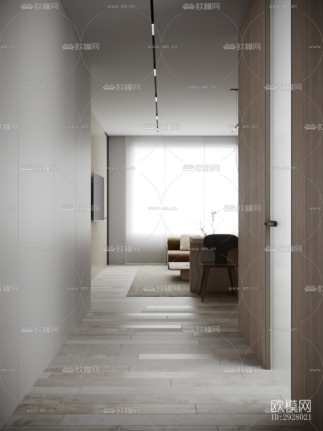 现代公寓效果图下载（渲染图12）