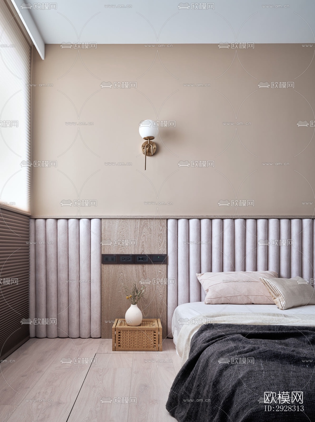 现代平层效果图下载（渲染图4）