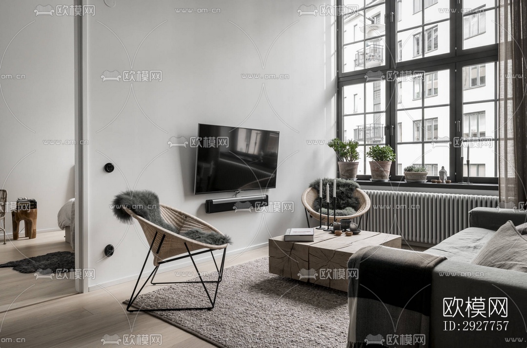 北欧公寓效果图下载（渲染图17）