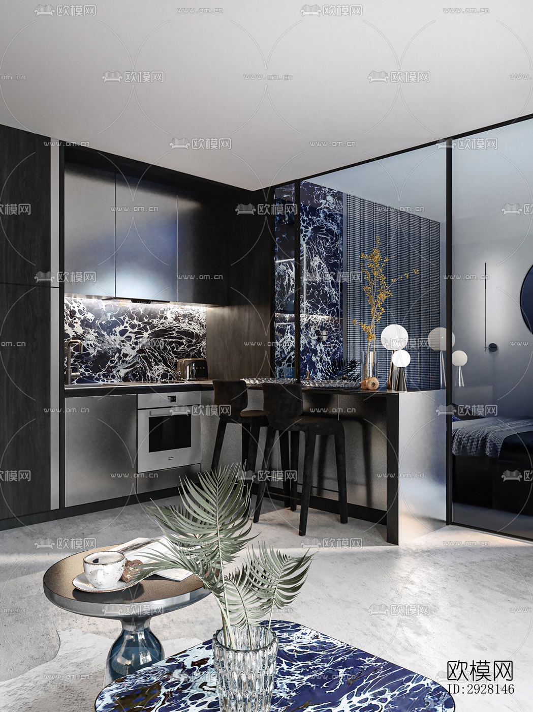 北欧平层效果图下载（渲染图15）