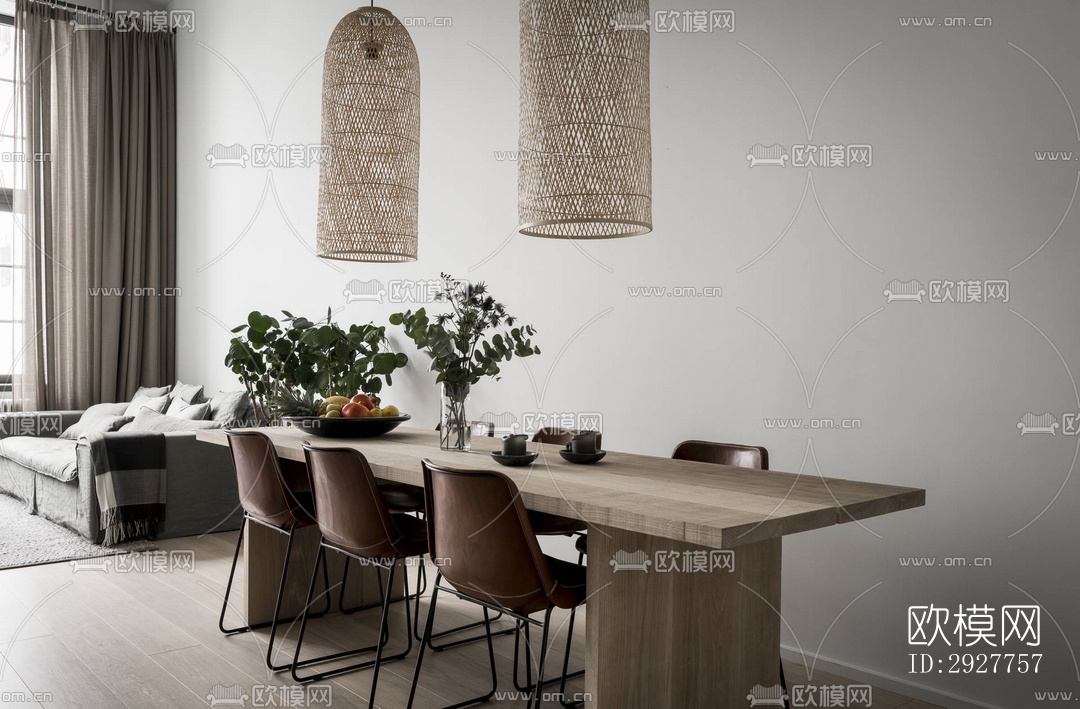 北欧公寓效果图下载（渲染图7）