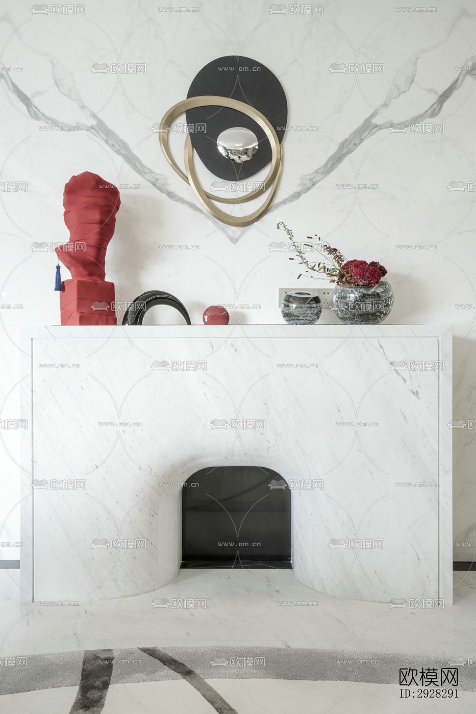 现代平层效果图下载（渲染图17）