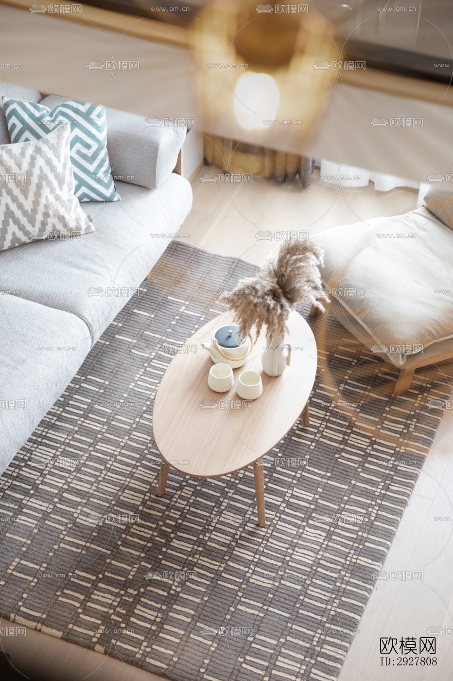 北欧公寓效果图下载（渲染图1）