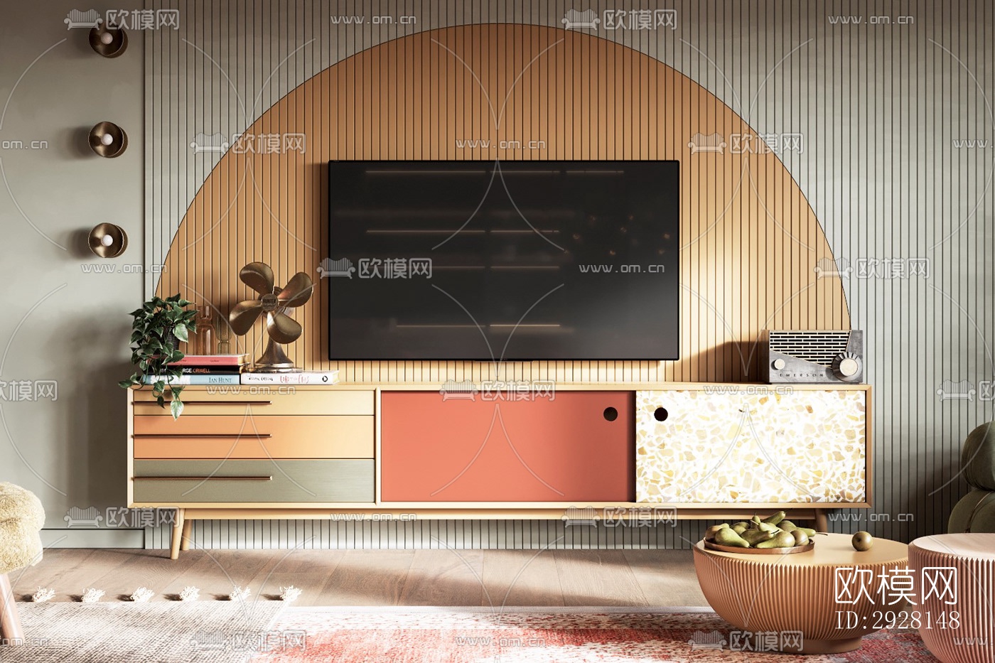 北欧平层效果图下载（渲染图8）