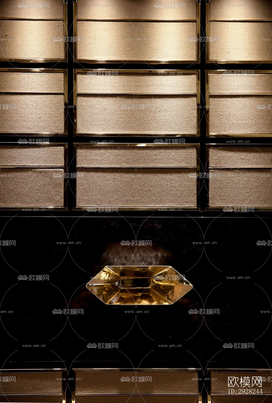 新中式平层效果图下载（渲染图9）