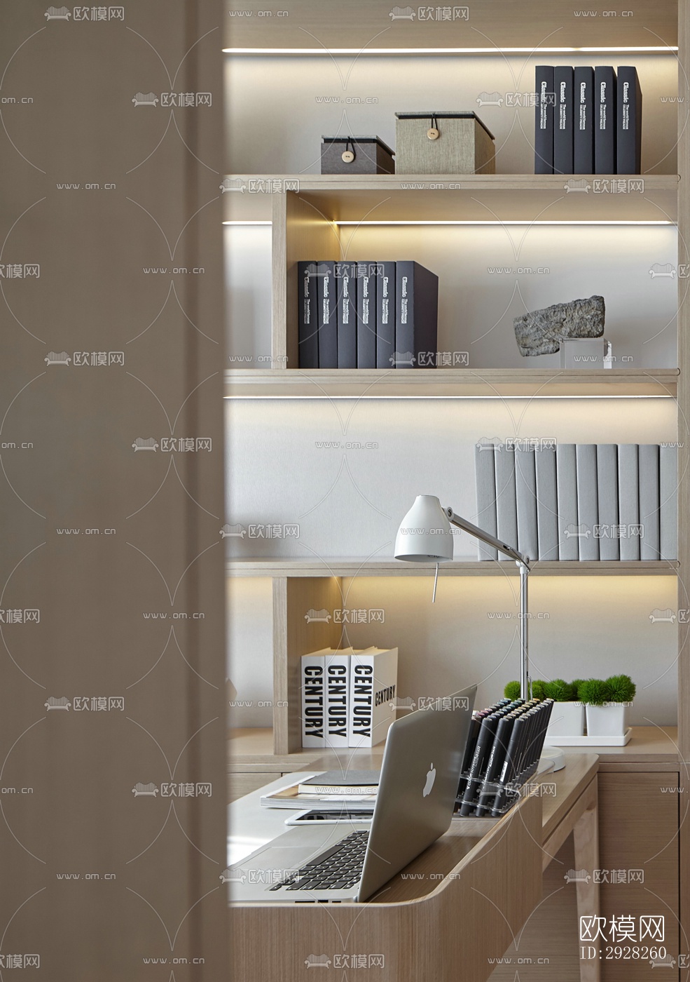 新中式平层效果图下载（渲染图3）