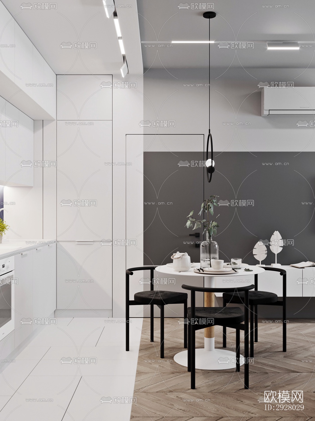 现代公寓效果图下载（渲染图15）