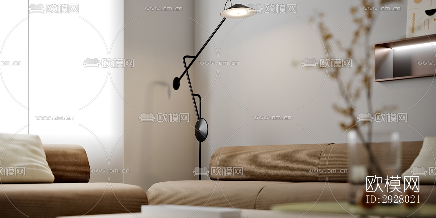 现代公寓效果图下载（渲染图11）