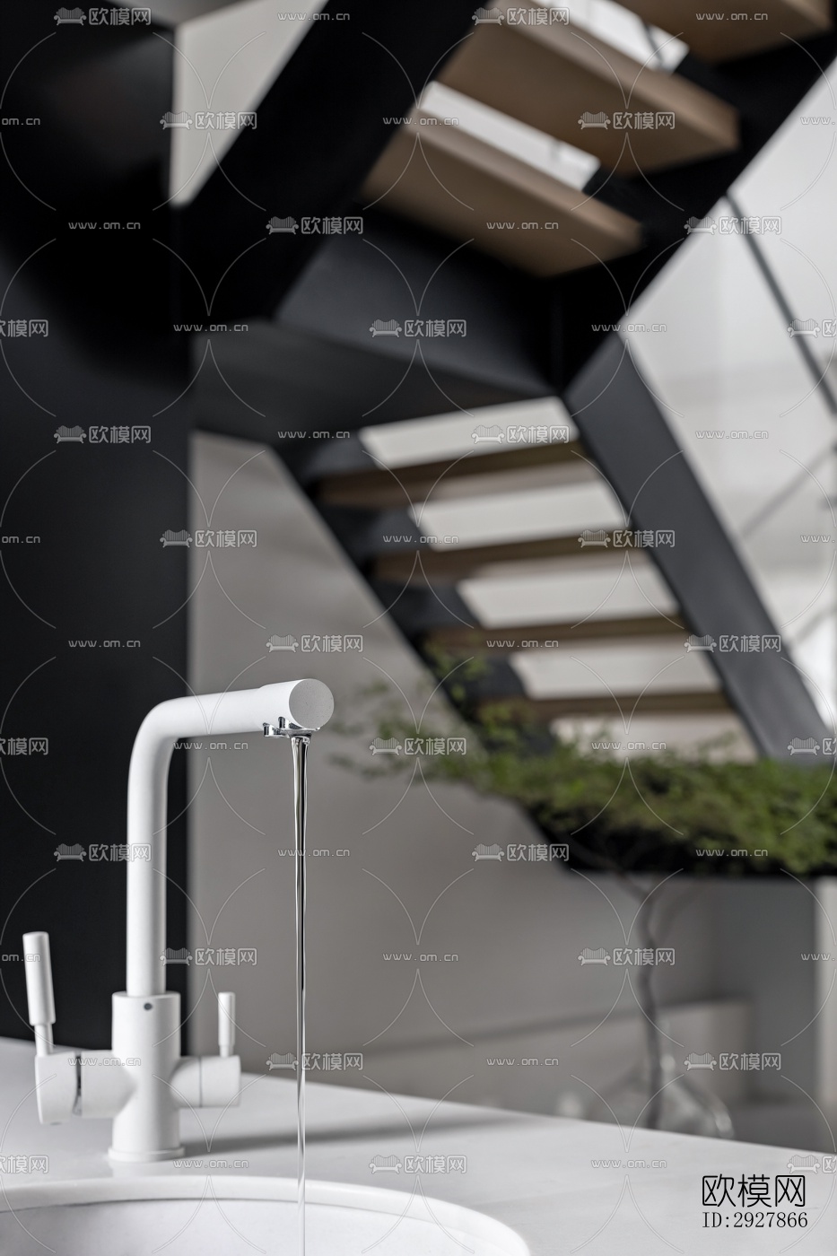 现代复式效果图下载（渲染图6）