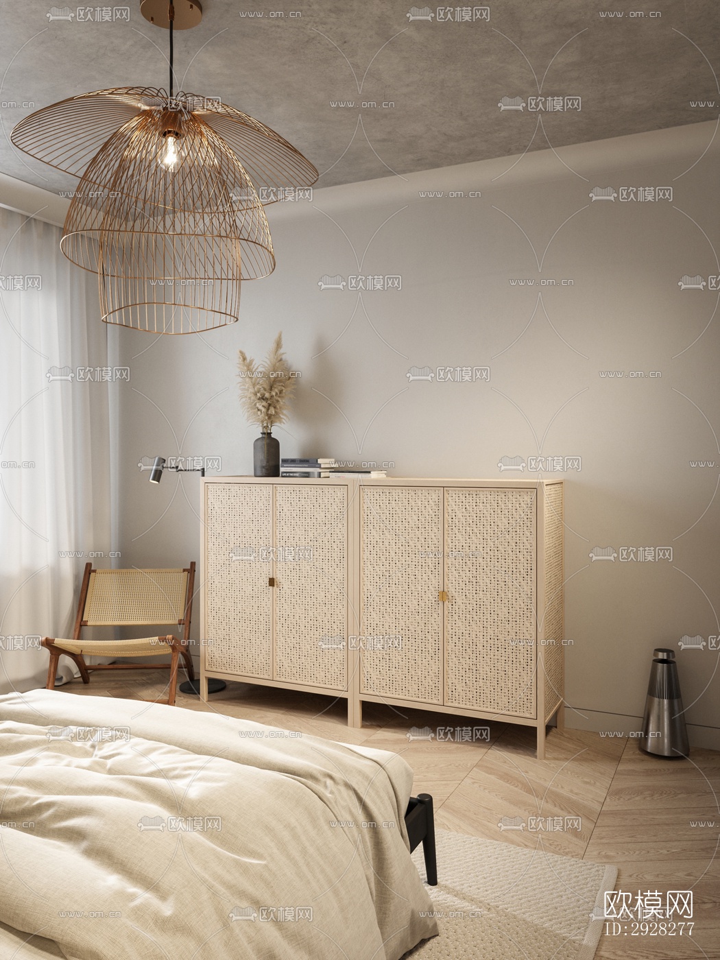 现代平层效果图下载（渲染图6）