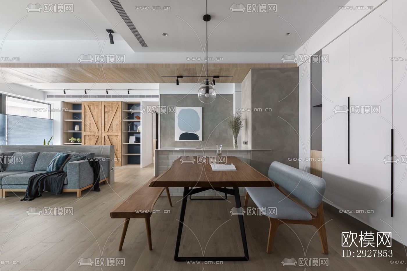 北欧公寓效果图下载（渲染图15）