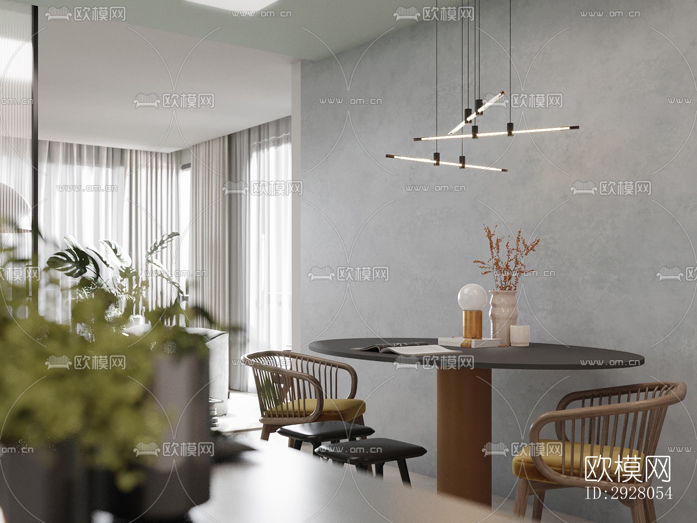 现代公寓效果图下载（渲染图15）