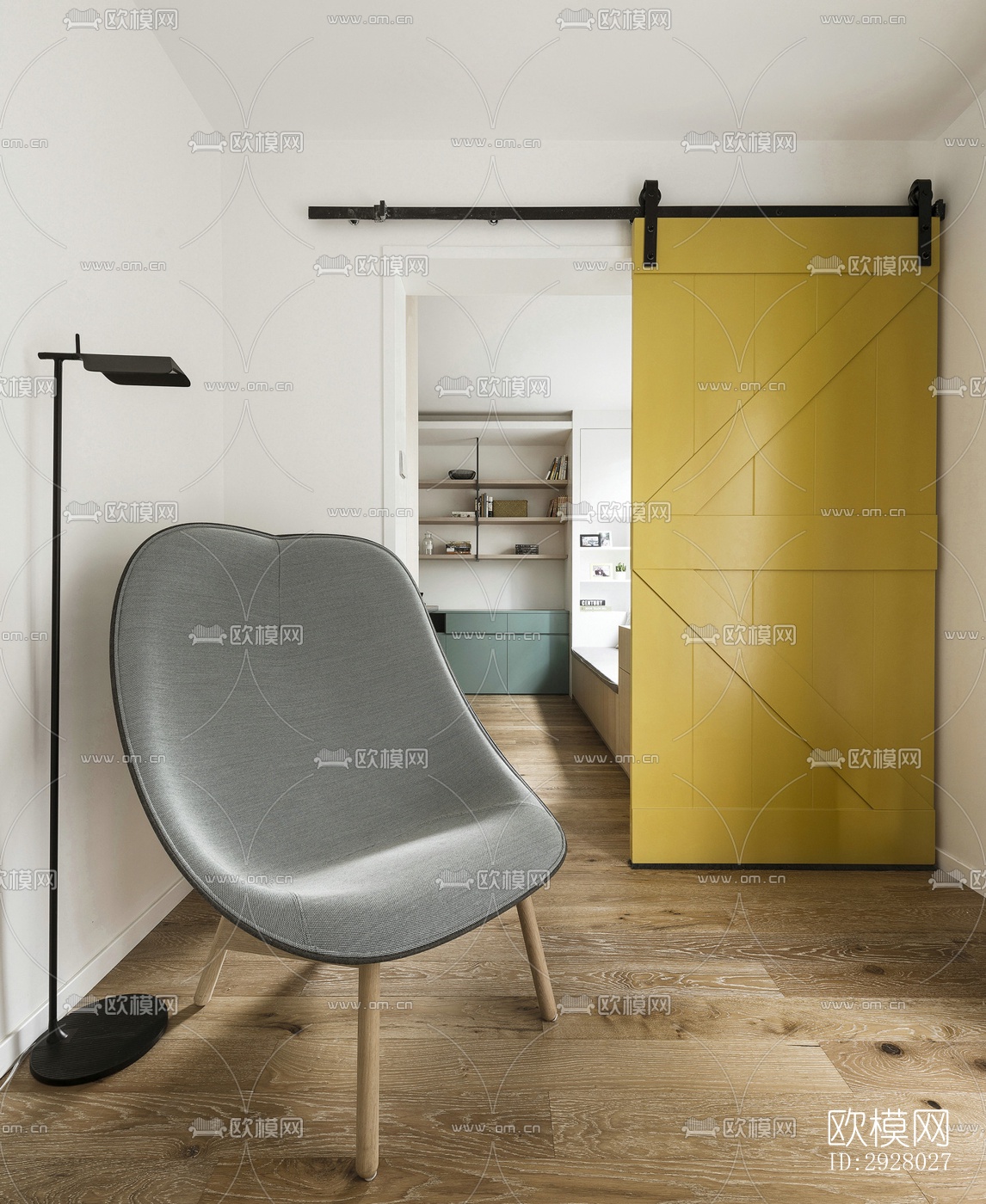 现代公寓效果图下载（渲染图10）