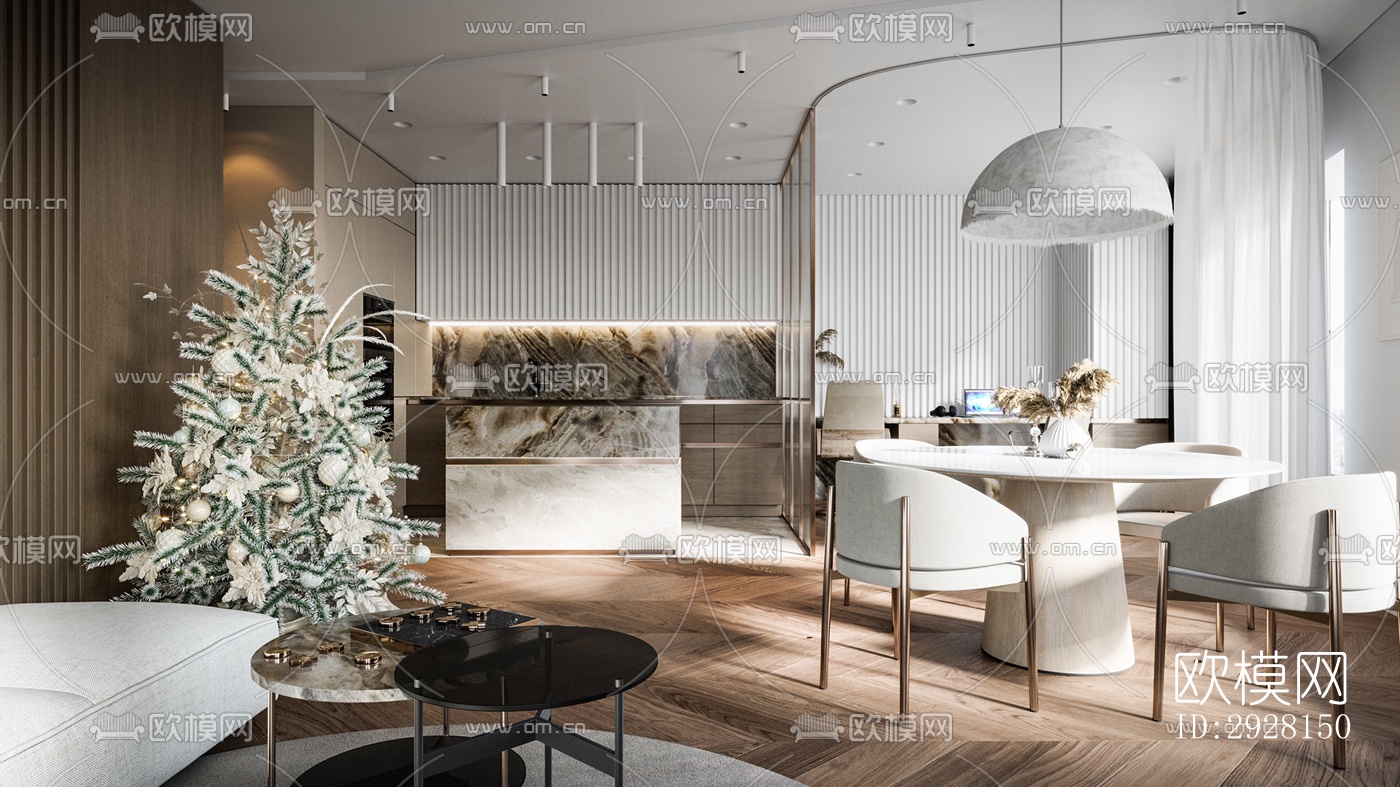 北欧平层效果图下载（渲染图9）