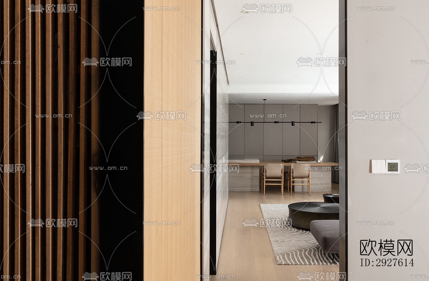 现代复式效果图下载（渲染图8）